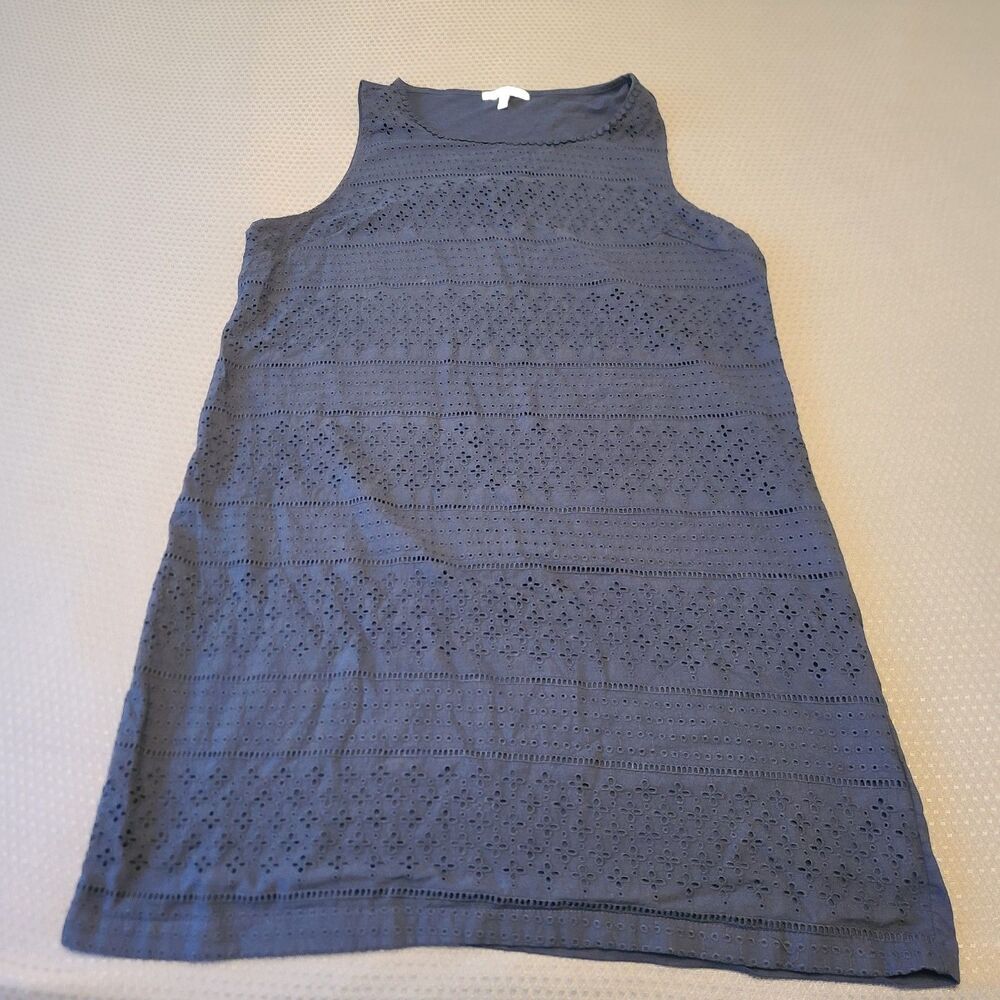 Annalee + Hope Sleeveless Dress Crochet Front Blue Size XXL
